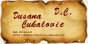 Dušana Čukalović vizit kartica